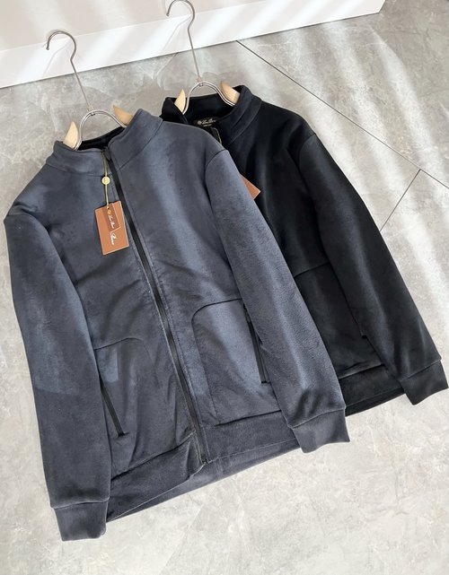 Loro Piana Fleece Zippered Sweatshirt with High Cost - Performance