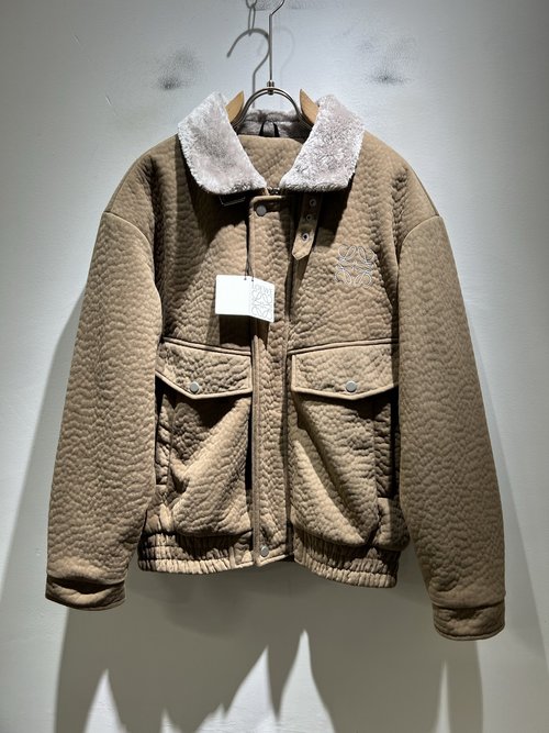 Loewe Luxury Cotton Jacket with Brand Logo Embroidery