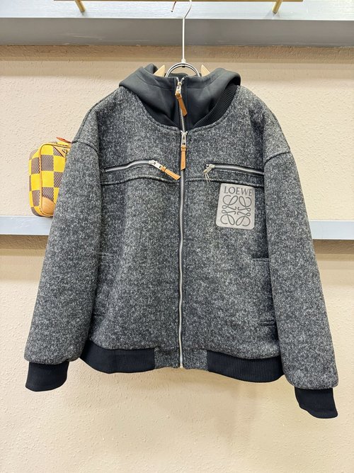 Loewe Fleece-lined Stylish Imported Jacket