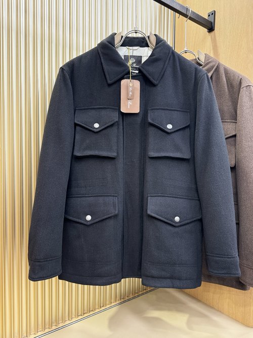 Loro Piana Warm Woolen Jacket with Luxury Accessories