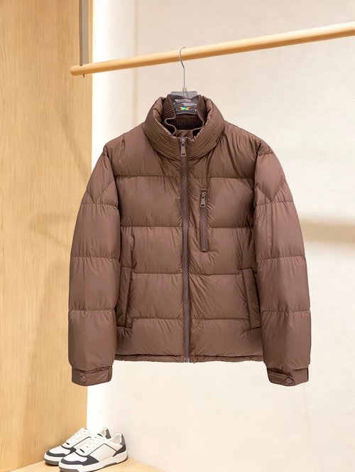 Zegna Lightweight White Duck Down Filled Jacket