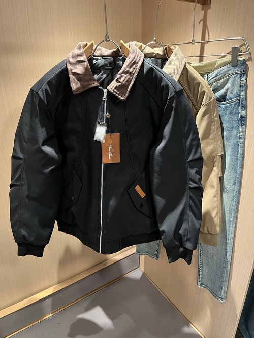 Loro Piana Down Jacket with Pocket and Distinctive Design