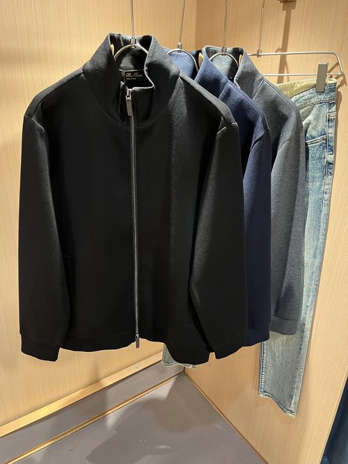 Loro Piana Windproof Zippered Sweatshirt with Soft Touch