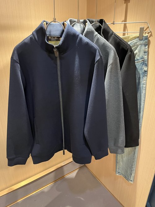 Loro Piana Windproof Zippered Sweatshirt with Soft Touch