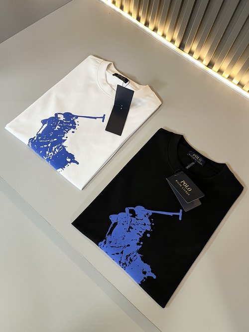 Polo Ralph Lauren Solid Color Short Sleeve T-Shirt with Logo Print