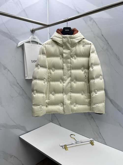 Zegna Fashionable Down Jacket Filled with 90% White Duck Down