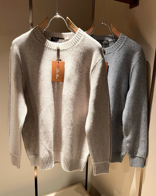 Loro Piana Customized Fabric Knitted Wool Sweater, Suitable for Work