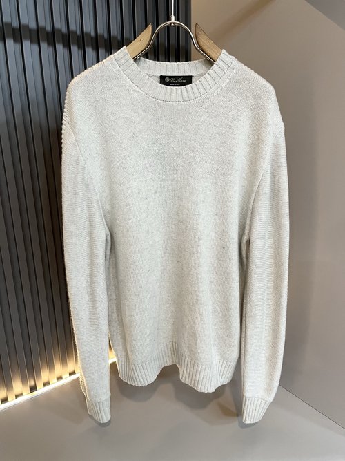 Loro Piana Comfortable Knitted Wool Sweater for Commuting