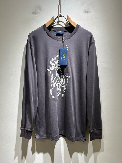 Polo Ralph Lauren Solid Color Long-Sleeved Base Layer with Logo Embroidery