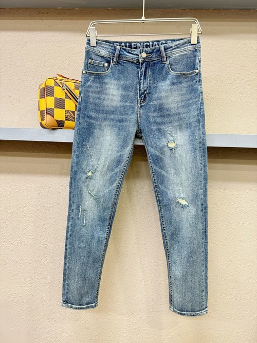 Balenciaga Original Heavy-Duty Jeans with Logo