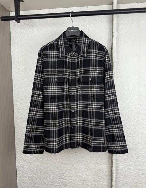 Chrome Hearts Checkered Pattern Shirt