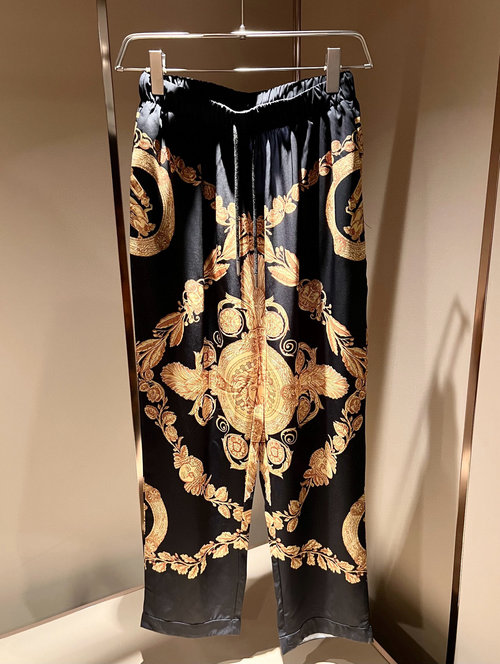 Versace Imported Silk Pajama Set with a Stunning Print