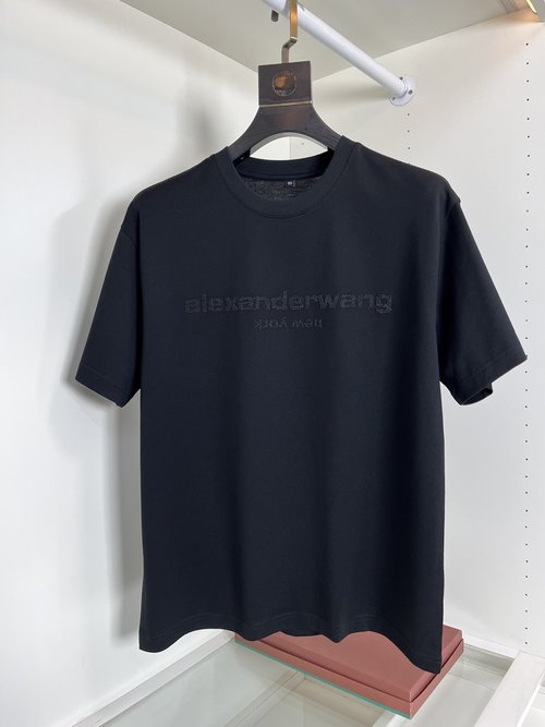 Alexander Wang Classic Short Sleeve T-Shirt with Logo Patch