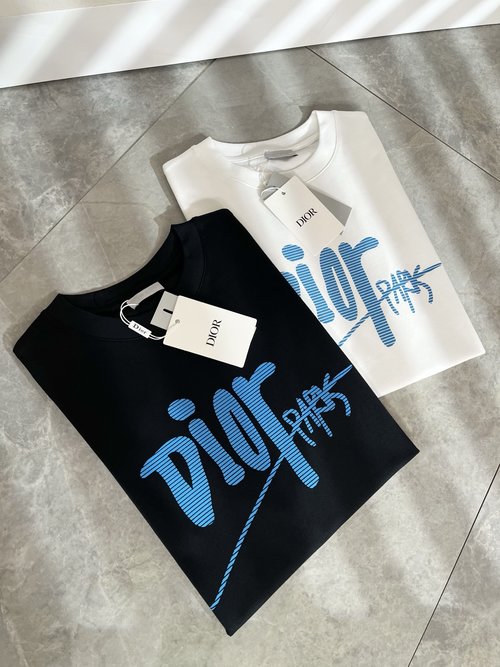 Dior Classic Short Sleeve T-Shirt with Logo Printing