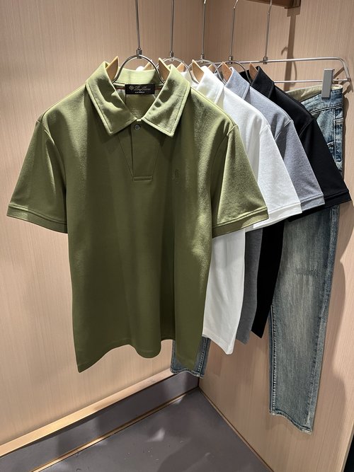 Loro Piana Breathable Custom Pique Cotton Short-sleeve Polo