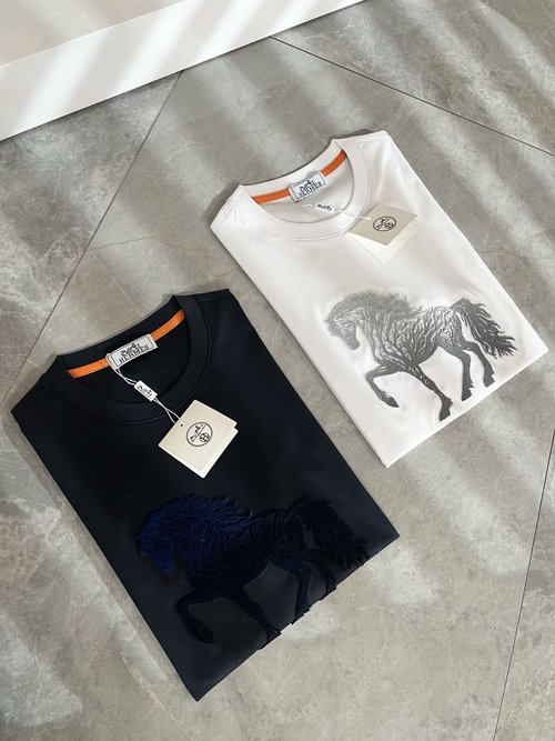 Hermes Cotton Short Sleeve Logo Base Layer