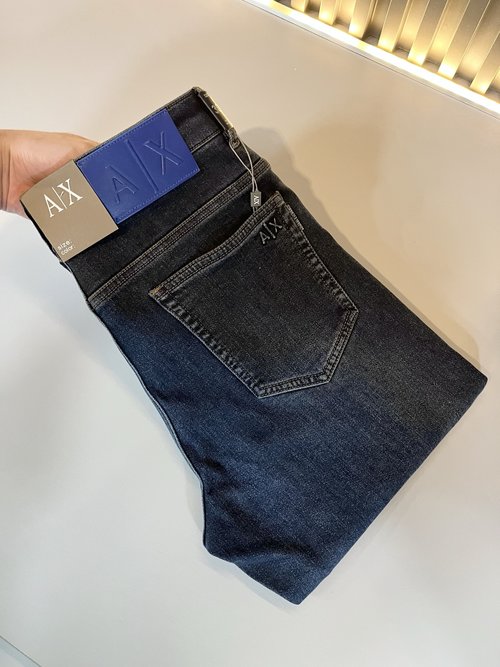 Armani Classic Jeans with Soft Fabric and Logo