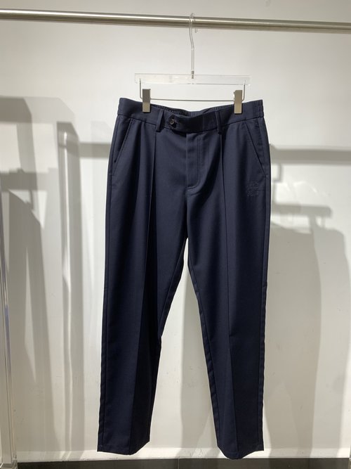 Brunello Cucinelli Business Casual Pants in Wool-Polyester Blend, Various Colors