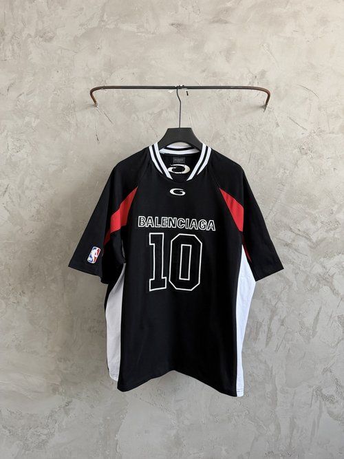 Balenciaga NBA Collaboration Mesh Cotton Sports Jersey
