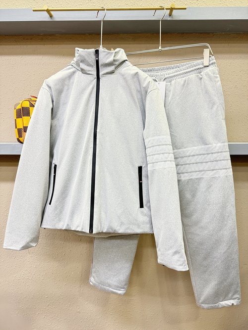 Thom Browne New Down Jacket and Pants Set, Stylish & Warm