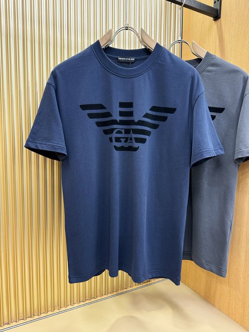 Armani Fashionable Short - Sleeve T - Shirt with Logo