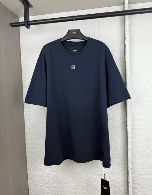 Fendi FF Appliqué Short-Sleeve T-Shirt