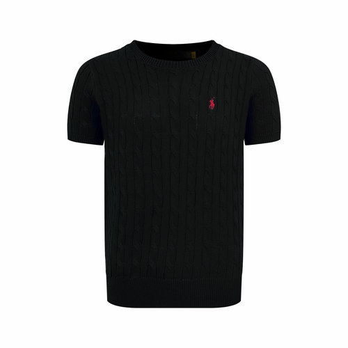 Polo Ralph Lauren Cotton Knit Short-Sleeve Shirt with Pony Emblem
