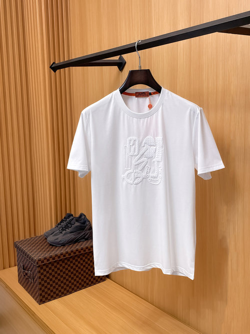 Hermes New Round Neck Short-Sleeve T-Shirt, Soft and Stylish