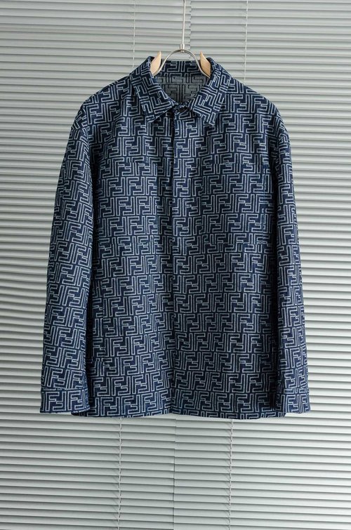 Dior Customizable FF Jacquard Denim Jacket