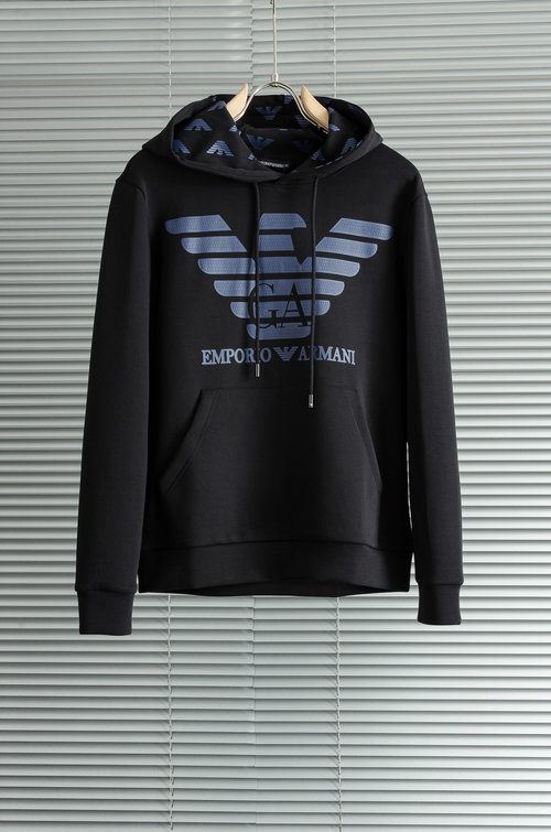 Armani Hooded Sweatshirt with Breathable and Comfortable Fabric