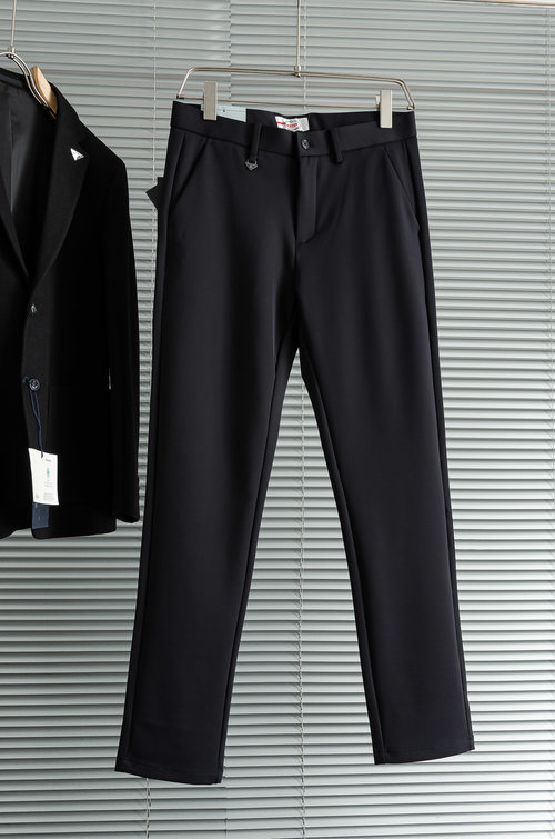 Prada Minimalist Straight-Leg Casual Trousers