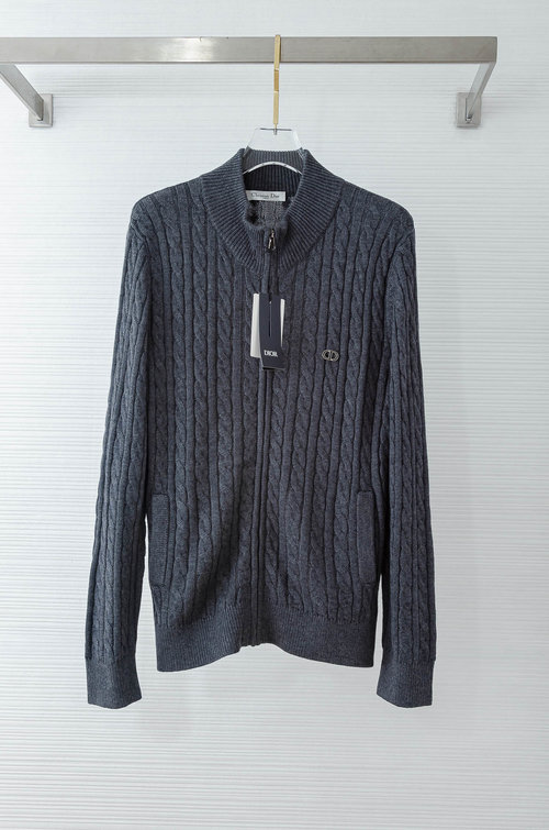 Dior Top-Notch Cashmere and Wool Blend Cardigan