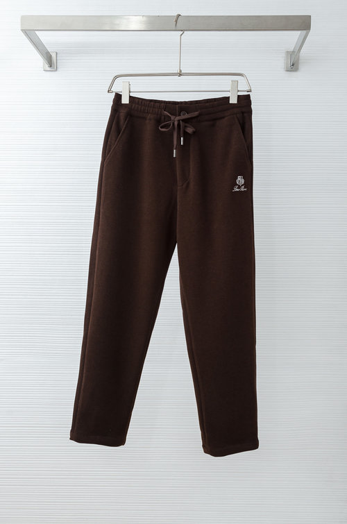 Loro Piana Relaxed-Fit Wool Blend Trousers with Elastic Waist