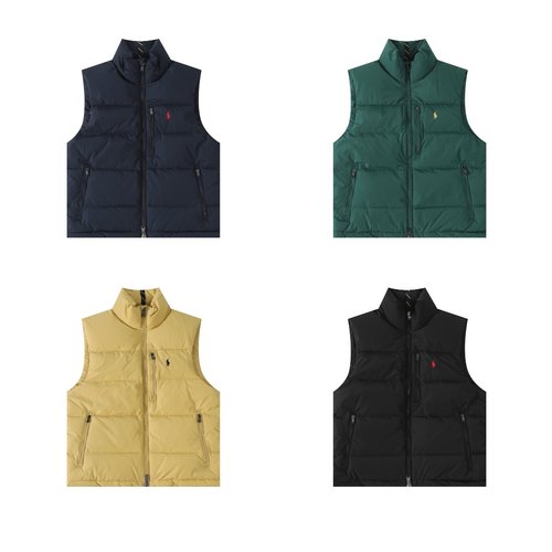 Polo Ralph Lauren Waterproof Down Vest with Small Logo in 4 Colors
