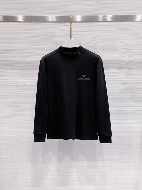 Armani Fashionable Casual Long-sleeve T-shirt with High Comfort