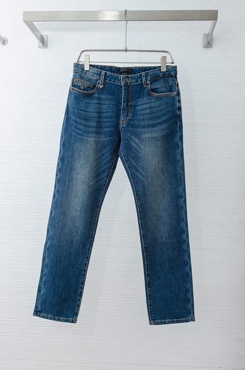 Prada Luxury Denim Jeans with Artistic Details