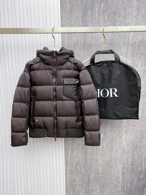 Dior Slim-fit Down Jacket with 90% Imported White Duck Down