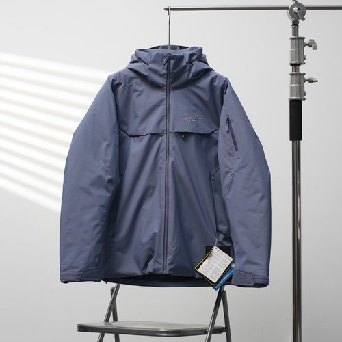 ArcTeryx Grocer s Hooded Down Jacket, Layered Cloud Blue