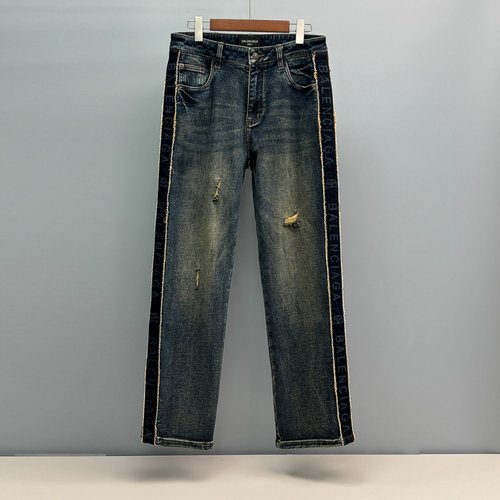 Balenciaga Straight-Leg Jeans with Premium Fabric and Details