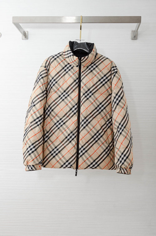 Burberry Double-Sided Down Jacket with Embroidered Logo