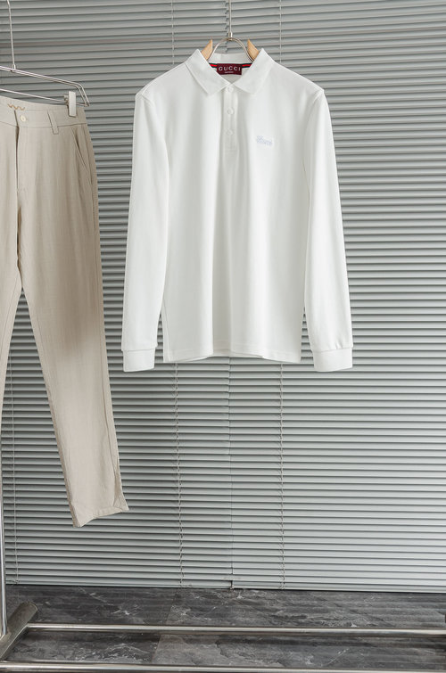 Gucci Luxury Solid-color Long-sleeved T-shirt for Comfort