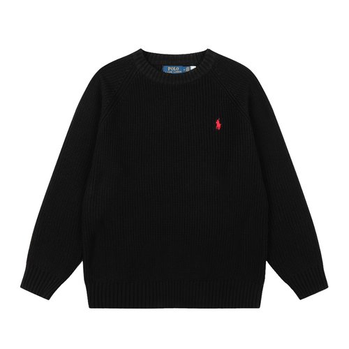 Polo Ralph Lauren Classic Round Neck Knit Sweater with Horse Logo