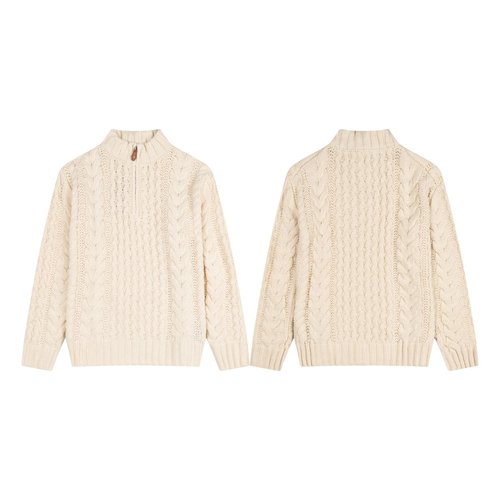 Loro Piana Soft Wool Knit Sweater with Classic Style