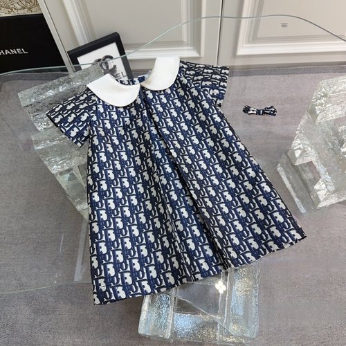 Dior Adorable Doll Collar Girls Dress