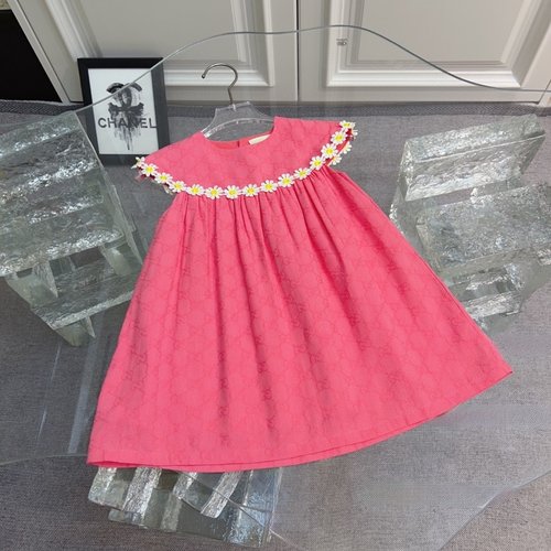 Gucci Girls Premium Cotton Jacquard Dress