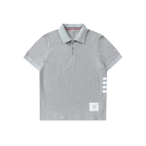 Thom Bn Kids 4-Stripe Colorblock Pique Polo Shirt
