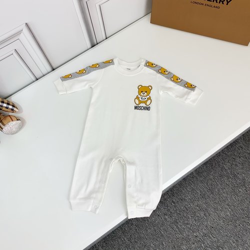 Moschino Premium Unisex Baby Cotton Onesie, Infant Bodysuit