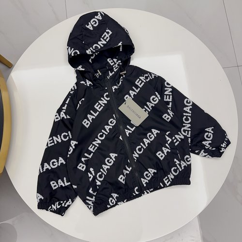 Balenciaga Kids High-End Windbreaker & Rain Jacket, Unisex, Comfortable & Stylish