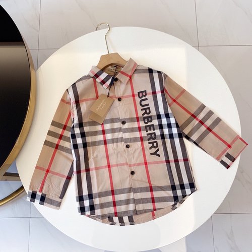 Burberry Classic Plaid Kids Premium Washed Cotton Shirt