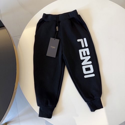 Fendi Unisex Kids Premium Cotton Terry Sweatpants